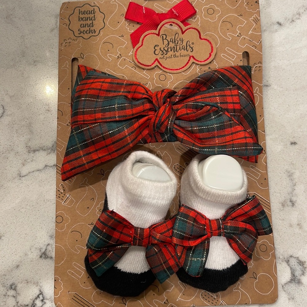 Baby Essentials Headband and Socks